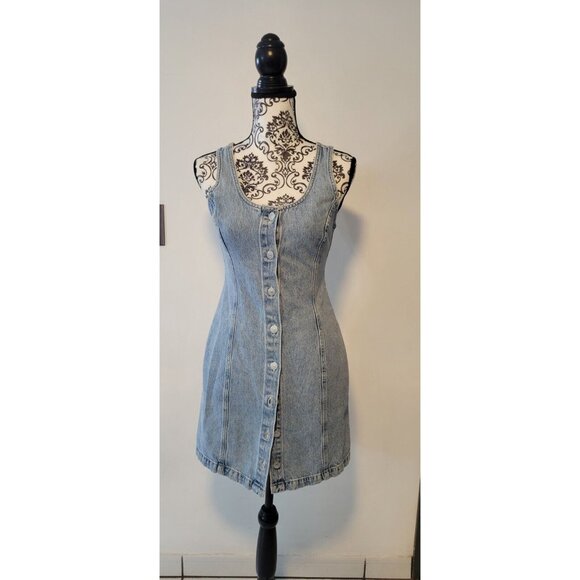 Levi's Dresses & Skirts - Levi's Tuli Denim Women Mini Dress, S 100% Cotton, Pockets, Slim Fit